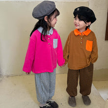 Load image into Gallery viewer, Q83222SE- Spring and Autumn Pure Cotton Children's Long Sleeve Bottom Polo Shirt