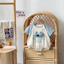 Load image into Gallery viewer, 2402383LS-Summer Korean version short-sleeved robot bear jacket