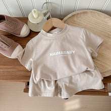 將圖片載入圖庫檢視器 6139TG-夏款男女童印花寬鬆休閒套裝【許願款】