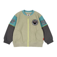 Load image into Gallery viewer, JX3207SE-Autumn Waffle 5A Antibacterial Baseball Long Sleeve Zipper Jacket