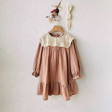 Load image into Gallery viewer, Y6307DS-Spring Girls Lace Large Lapel Princess Dress