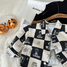 Load image into Gallery viewer, TC0812SE-Autumn boys and girls full print cartoon checkerboard jacket