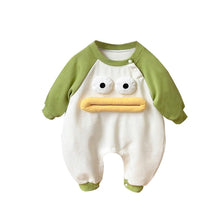 Load image into Gallery viewer, 2401230LS-Big Mouth Cartoon 3D Decorative Baby Jumpsuit