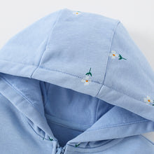 Load image into Gallery viewer, <Taiwan Pavilion> 8016SE-malwee autumn European and American small and medium-sized children's small flower cotton hooded skirt jacket