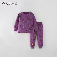 Load image into Gallery viewer, 8739TG-Autumn malwee European and American children's round neck riding long-sleeved top + trousers two-piece set