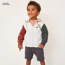 Load image into Gallery viewer, HC1098SE-Little Maven cartoon European and American print hooded plus velvet sweatshirt