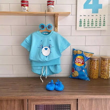 Load image into Gallery viewer, 22176TG-Summer Korean version of children's short-sleeved tops and shorts (80-120CM) & bodysuit (73-100CM)