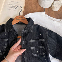 Load image into Gallery viewer, TC1333SE-Autumn Japanese monkey print denim jacket for boys and girls