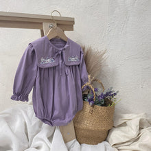 Load image into Gallery viewer, Y8369LS-Autumn Embroidered Shawl + Lantern Long Sleeve Bodysuit Two-piece Set