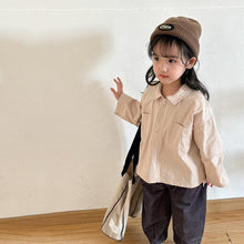 Load image into Gallery viewer, Q83053SE- Spring and Autumn Pure Cotton Plain Zipper Long Sleeve Top