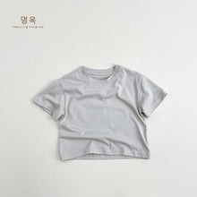 Load image into Gallery viewer, 23080SE-Summer men and women all-match Korean style basic black, white and gray short-sleeved casual loose tops