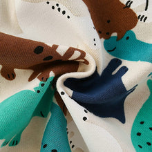 Load image into Gallery viewer, 8678SE-Autumn malwee European and American children's round neck long-sleeved dinosaur top