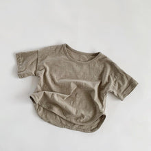 Load image into Gallery viewer, 2129SE-Summer thin bamboo cotton short-sleeved top