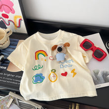 將圖片載入圖庫檢視器 42805SE-夏裝兒童短袖卡通玩偶上衣