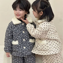 Load image into Gallery viewer, D82265JG-Winter three-layer cotton warm home set