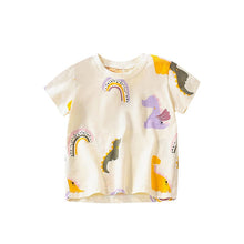 Load image into Gallery viewer, 9297SE-Summer European and American children's dinosaur casual print short-sleeved top