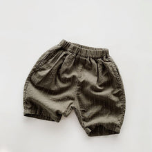 Load image into Gallery viewer, 2278PA-Summer Korean vertical striped cotton and linen loose casual shorts
