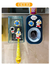 Load image into Gallery viewer, 51701AC-No-punch creative toothpaste squeezing tool cute toothbrush cup toothpaste washing set