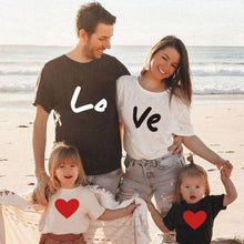 Load image into Gallery viewer, 71707PCW-Summer parent-child outfit love seaside vacation short-sleeved top