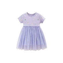 Load image into Gallery viewer, S1840DS-Summer short-sleeved ruffled gauze skirt