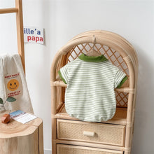 Load image into Gallery viewer, 2402238LS-Summer casual striped short-sleeved romper