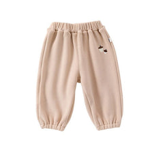 Load image into Gallery viewer, D23376PA--Children's cute pattern embroidered thick warm pants