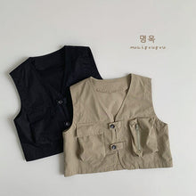 Load image into Gallery viewer, 88057SE-Spring and summer mountain retro workwear vest top