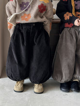 Load image into Gallery viewer, 25Q44PA-春季森系簡約燈芯絨燈籠寬褲