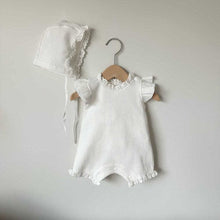 Load image into Gallery viewer, 53102LS-Summer Korean Waffle Lace Climbing Suit + Hat