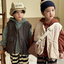 Load image into Gallery viewer, D83233SE- Autumn and winter children's thickened cotton warm work vest