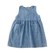 Load image into Gallery viewer, Q83008DS-Summer Girls Denim Vest Dress