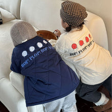 Load image into Gallery viewer, D83119SE-Winter smiley face print plus velvet thick warm short jacket
