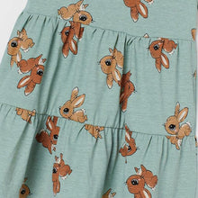 Load image into Gallery viewer, 9308DS-Summer European and American children's casual round neck bunny short-sleeved dress