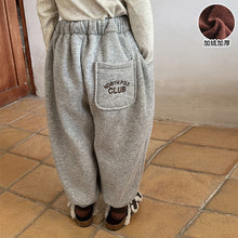 Load image into Gallery viewer, D83382PA-Autumn and winter children's velvet CLUB sports trousers