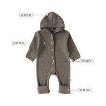 Load image into Gallery viewer, D25289LS-冬季包手包腳連帽連體衣