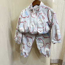 Load image into Gallery viewer, D83570TG-Sports style children's fleece sweatshirt suit