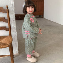 Load image into Gallery viewer, D60215TG-Winter Chinese style festive plush New Year greeting suit