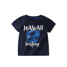 Load image into Gallery viewer, 6415bSE-malwee letter print round neck short-sleeved T-shirt for children