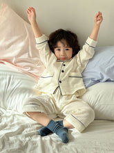 Load image into Gallery viewer, CJ250377JG-Spring and autumn pure cotton gauze long-sleeved home suit