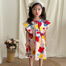 Load image into Gallery viewer, X21183DS-Summer cotton Korean style floral dress