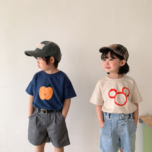 Load image into Gallery viewer, 21381SE-Korean summer cartoon print children's short-sleeved T-shirt