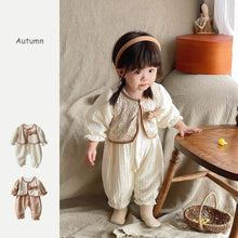 Load image into Gallery viewer, 2303051LS- Korean retro Chanel style fake two-piece jumpsuit