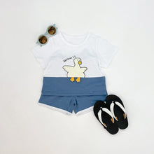 Load image into Gallery viewer, 61403TG-ins Summer Korean version of duck print two-piece set