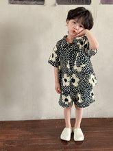 Load image into Gallery viewer, X86051TG-Summer polka dot shirt set & dress brother and sister outfit