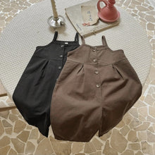 Load image into Gallery viewer, Y9622LS-春夏季嬰兒單排扣背帶長版連身爬服&兩件套&三件套