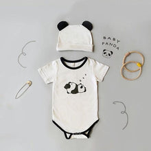 Load image into Gallery viewer, 71717LS-Summer Korean version of sleepy panda bodysuit + hat