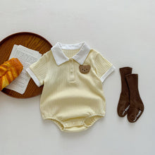 Load image into Gallery viewer, 103940LS- Summer Bear Lapel Striped Cotton Pullover