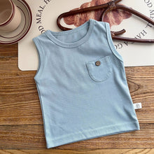 Load image into Gallery viewer, AY024SE-Summer children's simple sleeveless solid color vest