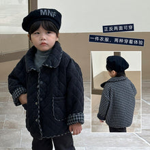 Load image into Gallery viewer, D90378SE-Reversible corduroy lapel quilted jacket for autumn and winter