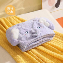 Load image into Gallery viewer, 9020AC-Cartoon coral fleece children's water-absorbing quick-drying hooded cloak bathrobe bath towel